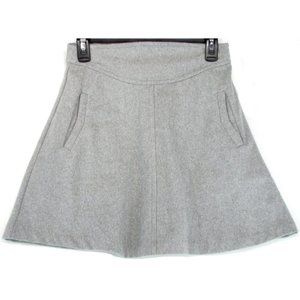 SALE! Flare Velour Gray Short Mini Skirt